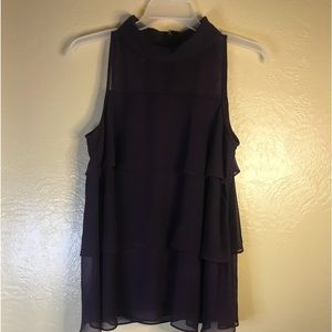 Womens casual alfani turtle neck sleeveless blouse